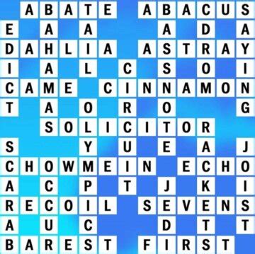 team of oarsmen world's biggest crossword|Grid T.